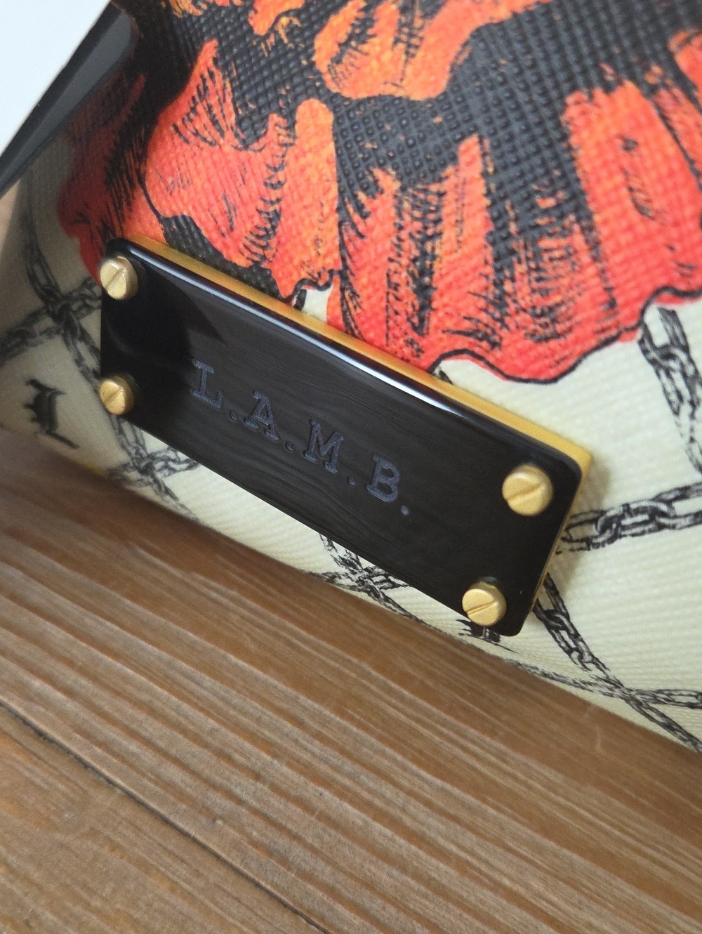 NWT Y2K L.a.m.b. Gwen Stefani Marigold Cosmetic Zipper Pouch GLORIOUS PATTERN🌻 - Picture 3 of 10
